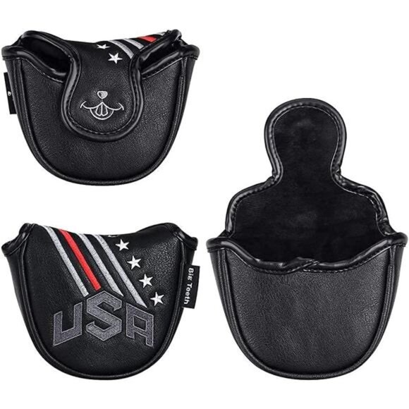 Big Teeth Golf Cover USA Stripe and Star Headcover Covers, Driver Fairway Wood - Picture 4 of 7